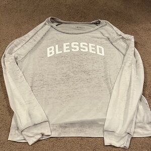 Miken Gray Long Sleeve Top